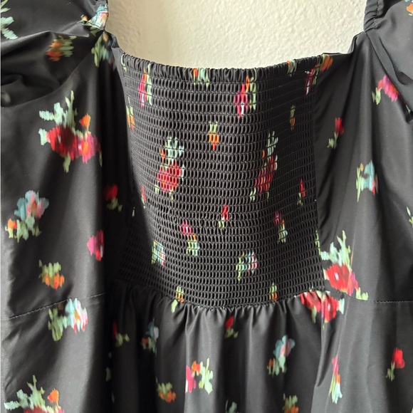 Hill House Matilda Dress in Black Ikat Floral - Picture 8 of 10